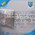 Autocollant d&#39;hologramme personnalisé étiquette holographique étiquette de numéro de série autocollant VOID
